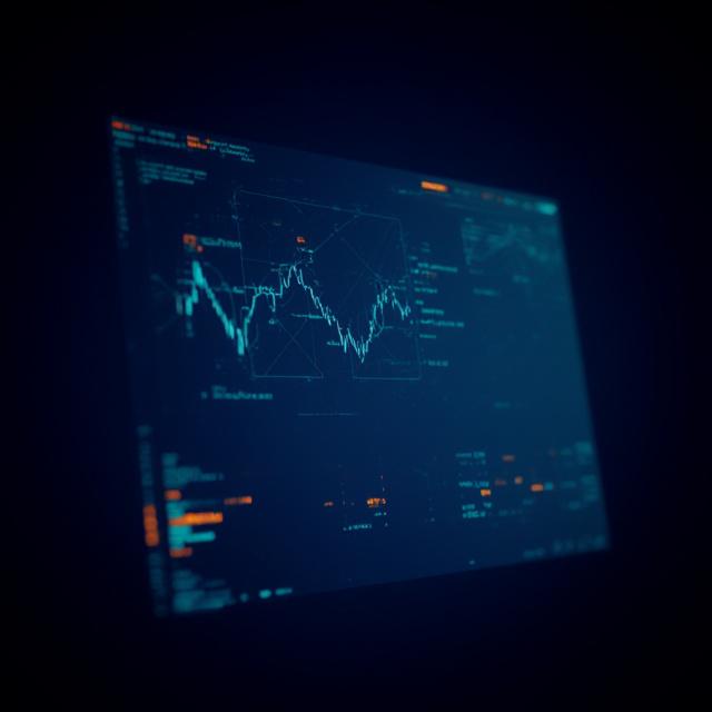 Complex mathematical algorithmic trading visualization
